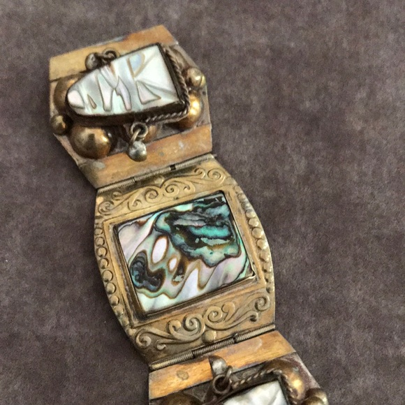 Bracelet - gold with beautiful stones - Picture 3 of 7